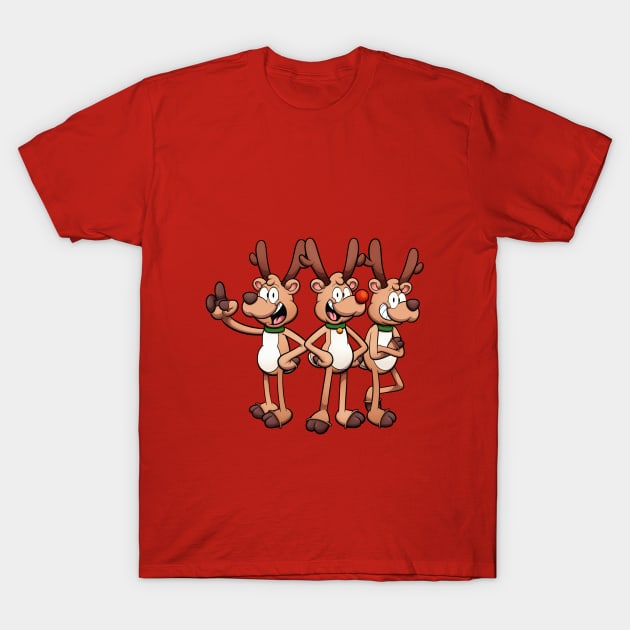 Reindeers T-Shirt by TheMaskedTooner